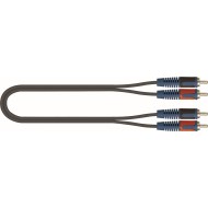 QUIKLOK RKSA 110-1,5 - CAVO DI COLLEGAMENTO 2 RCA Maschio - 2 RCA Maschio da 1.5 Metri
