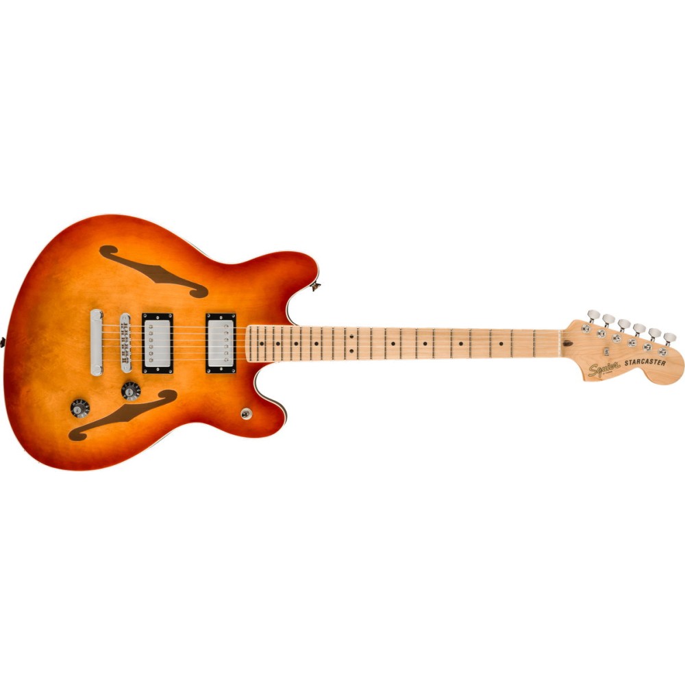 FENDER SQUIER Affinity Starcaster Deluxe MN SSB - CHITARRA SEMIACUSTICA SIENNA SUNBURST