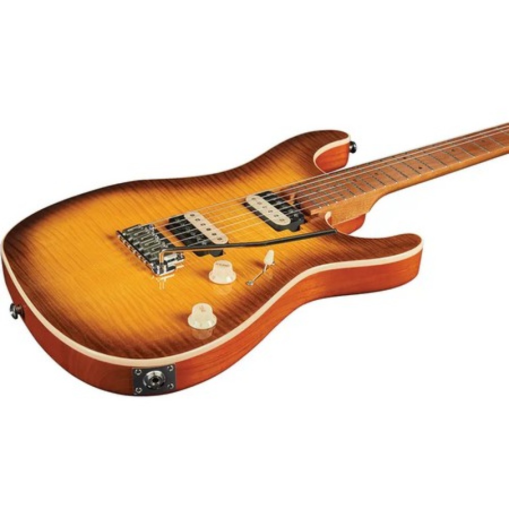 EKO Fire 401 Aurora Flamed Amber Burst - CHITARRA ELETTRICA