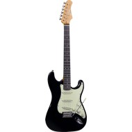 EKO S 300V NOS Black - CHITARRA ELETTRICA NERA 
