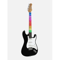 EKO S 300 Black Visual Note - CHITARRA ELETTRICA NERA