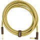 FENDER Deluxe Series Instrument Cable Straight Angled 3m Tweed - CAVO AUDIO PER STRUMENTI JACK DRITTO 6,3MM E JACK ANGOLATO 6,3MM 3MT