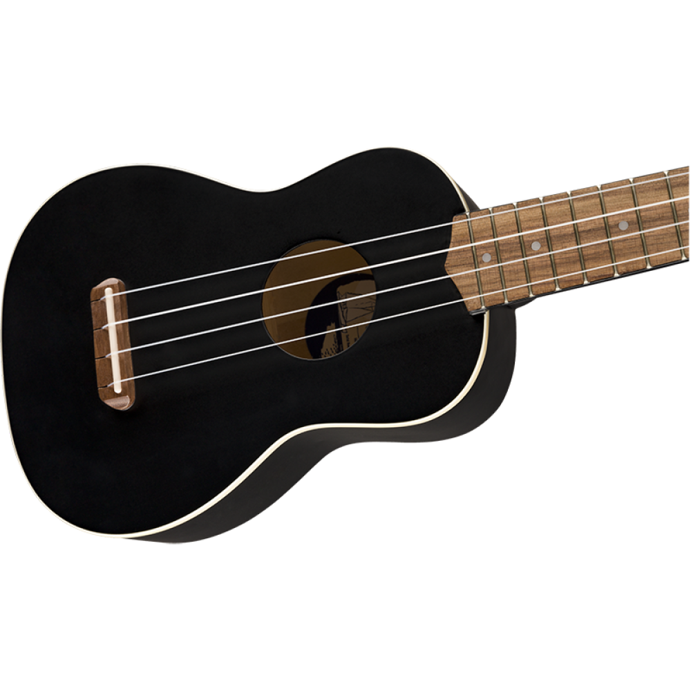 FENDER VENICE SOPRANO UKULELE BLK WN - UKULELE SOPRANO COLOR NERO