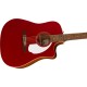 FENDER Redondo Player WN CAR - CHITARRA ACUSTICA ELETTRIFICATA COLORE CANDY APPLE RED
