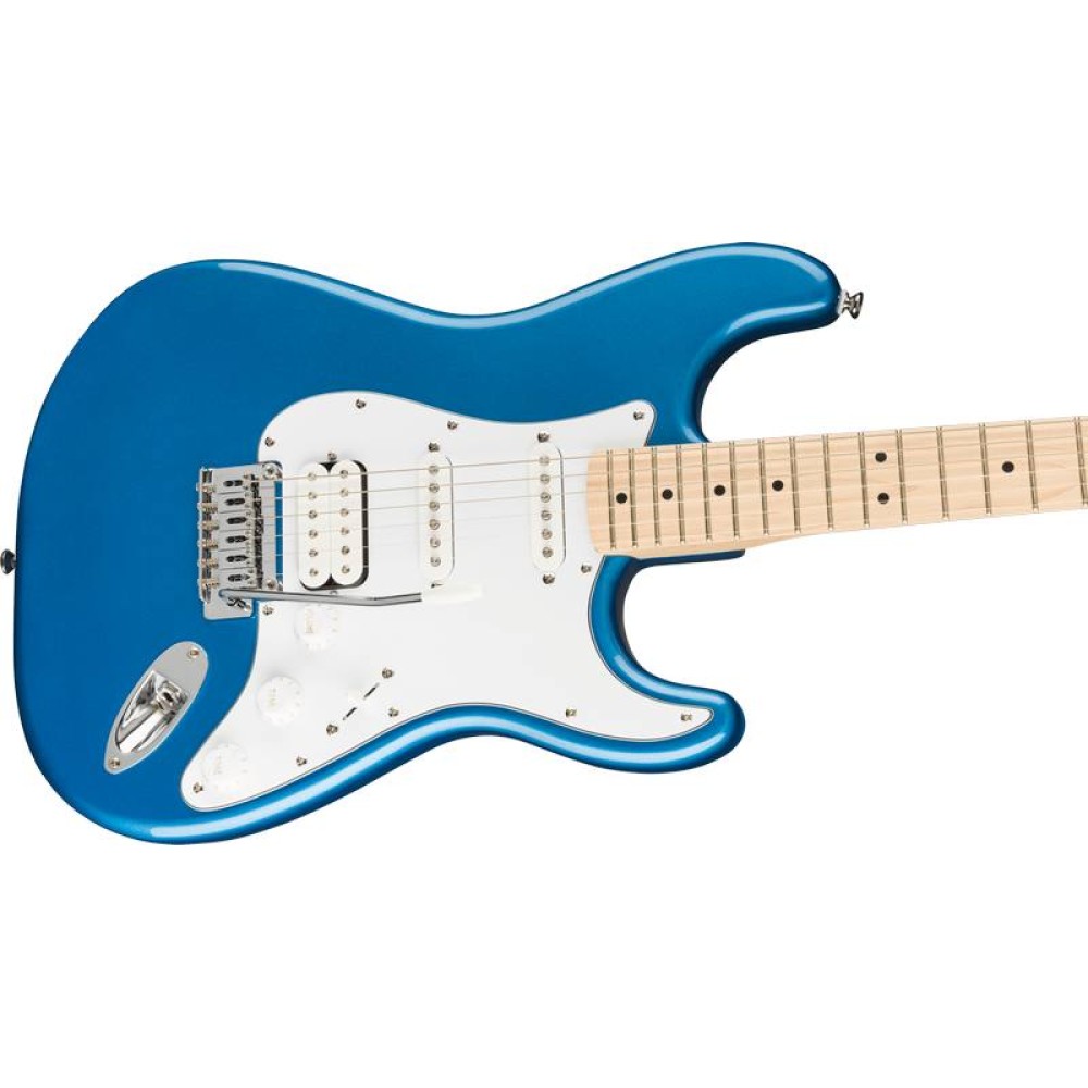 FENDER SQUIER AFFINITY SERIES STRATOCASTER HSS MN LPB PACK - KIT CHITARRA ELETTRICA COLOR LAKE PLACID BLUE COMPLETO DI AMPLIFICATORE 15 WATT E ACCESSORI