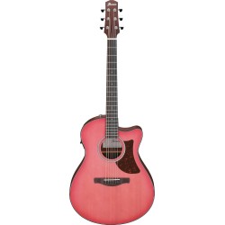 IBANEZ AAM50CE Open Pore CRO - CHITARRA ACUSTICA ELETTRIFICATA CORAL RED BURST