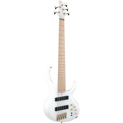 IBANEZ BTB605MLM PWM - BASSO ELETTRICO 5 CORDE MULTI SCALA BIANCO PERLA OPACO