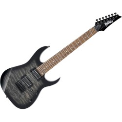 IBANEZ GRG7221QA TKS - CHITARRA ELETTRICA 7 CORDE SUNBURST NERO TRASPARENTE