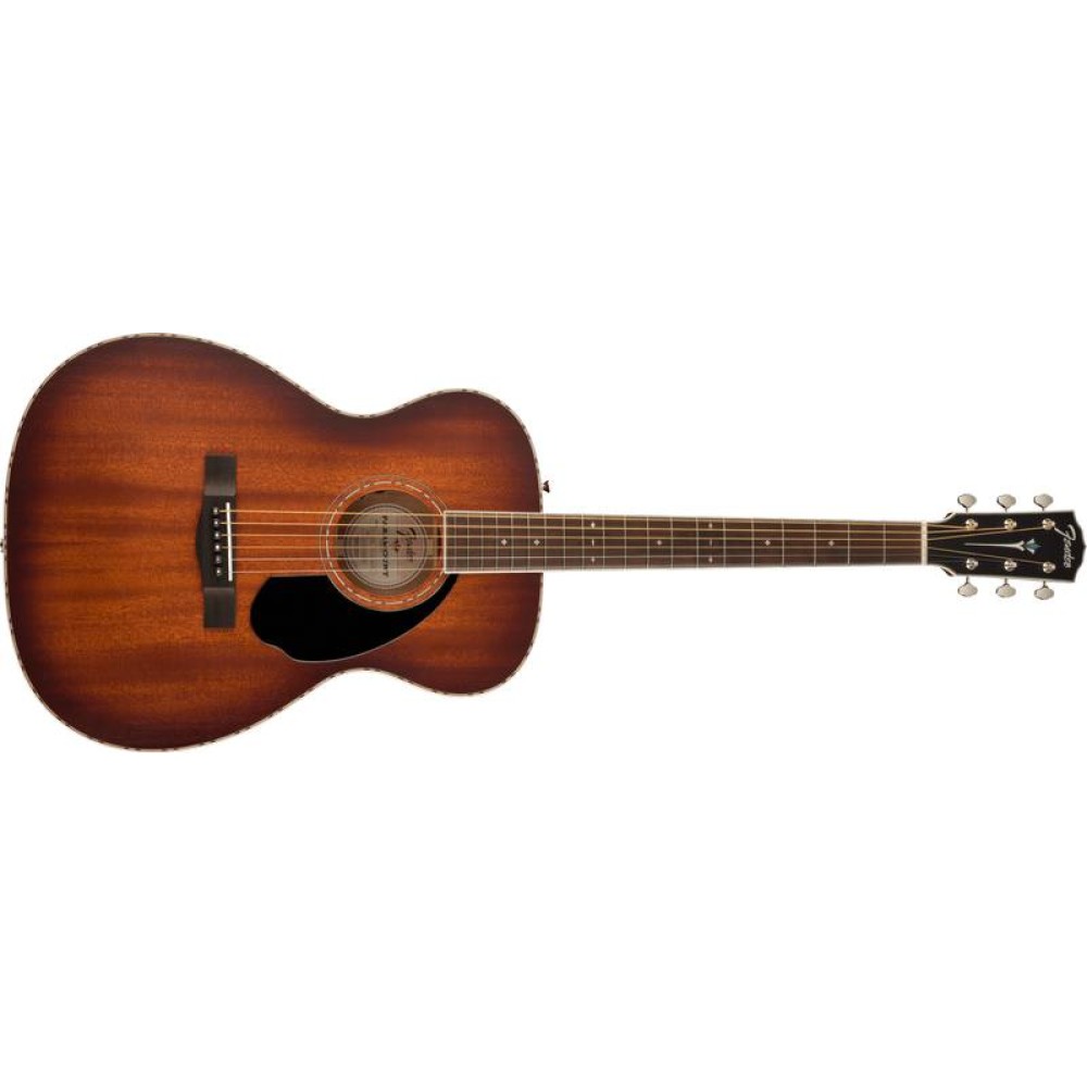 FENDER PO 220E Orchestra ACB MAH - CHITARRA ACUSTICA ELETTRIFICATA ALL MAHOGANY AGED COGNAC BURST CON CASE RIGIDO