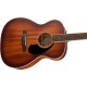 FENDER PO 220E Orchestra ACB MAH - CHITARRA ACUSTICA ELETTRIFICATA ALL MAHOGANY AGED COGNAC BURST CON CASE RIGIDO