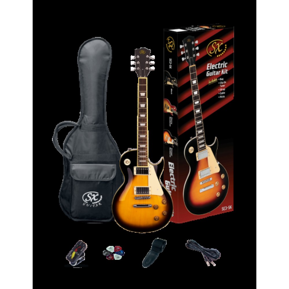 SX SE3 SK VS - KIT CHITARRA ELETTRICA VINTAGE SUBURST