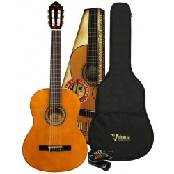 VALENCIA VC104 - KIT CHITARRA CLASSICA 4/4 CON BORSA E ACCORDATORE