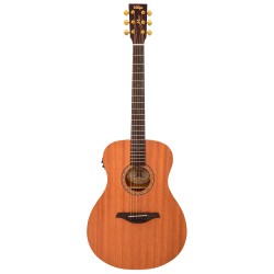 VINTAGE VE300MH Electro Acoustic Guitar Satin Mahogany - CHITARRA ELETTROACUSTICA IN MOGANO