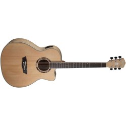 WASHBURN Apprentice AG40 CE K - CHITARRA ACUSTICA ELETTRIFICATA CUTAWAY NATURAL CON CUSTODIA