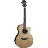 WASHBURN AG70 CE K CUTAWAY - CHITARRA ACUSTICA ELETTRIFICATA NATURAL CON CUSTODIA RIGIDA