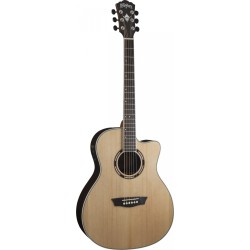 WASHBURN AG70 CE K CUTAWAY - CHITARRA ACUSTICA ELETTRIFICATA NATURAL CON CUSTODIA RIGIDA