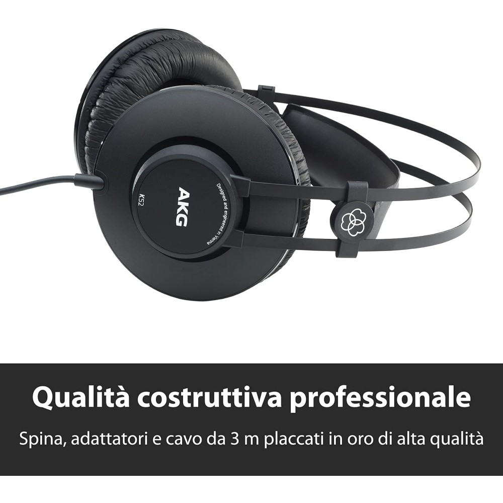 AKG K52 - CUFFIA MONITOR CHIUSA OVER EAR NERA