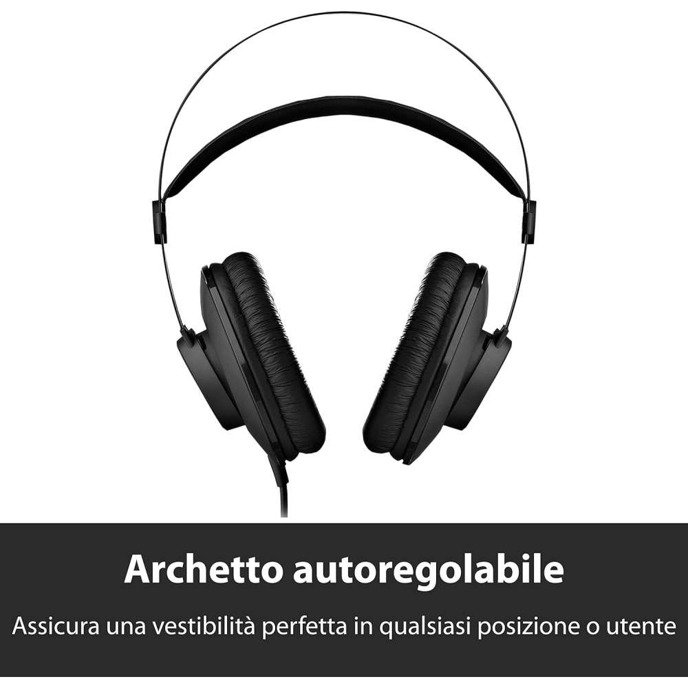 AKG K52 - CUFFIA MONITOR CHIUSA OVER EAR NERA