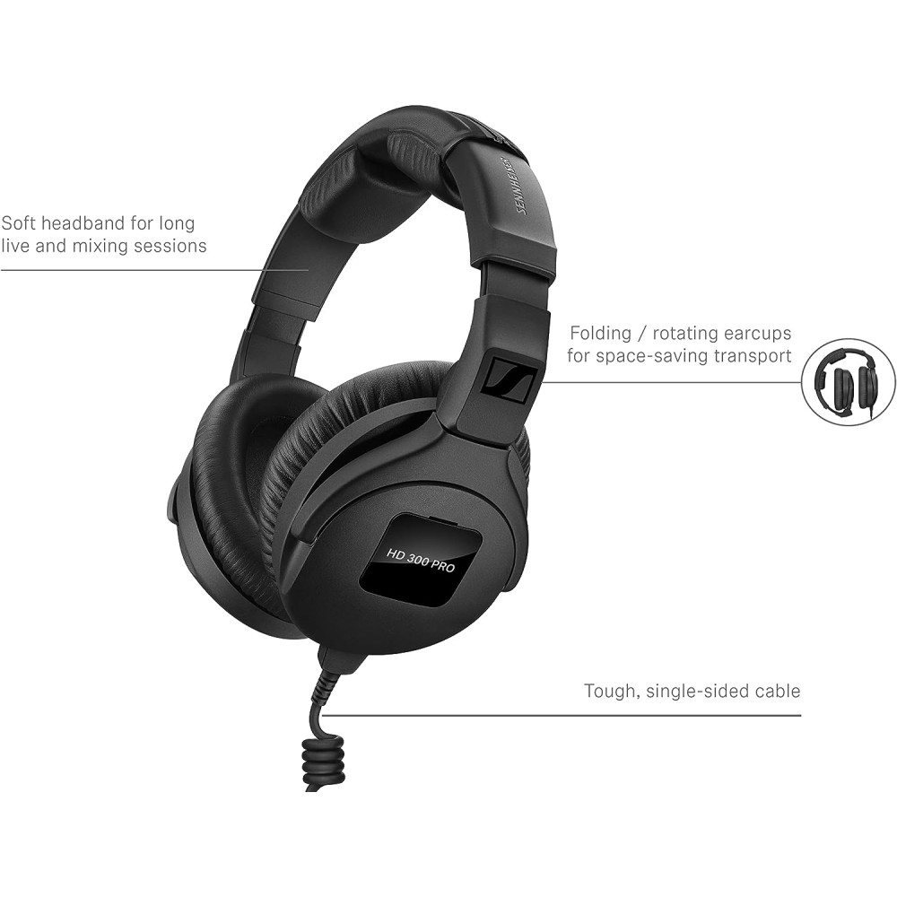 SENNHEISER HD 300 PRO - CUFFIA DINAMICA CHIUSA PER BROADCAST