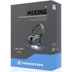 SENNHEISER HD 25 Light - CUFFIA MONITOR CHIUSA NERA (NUOVA VERSIONE)