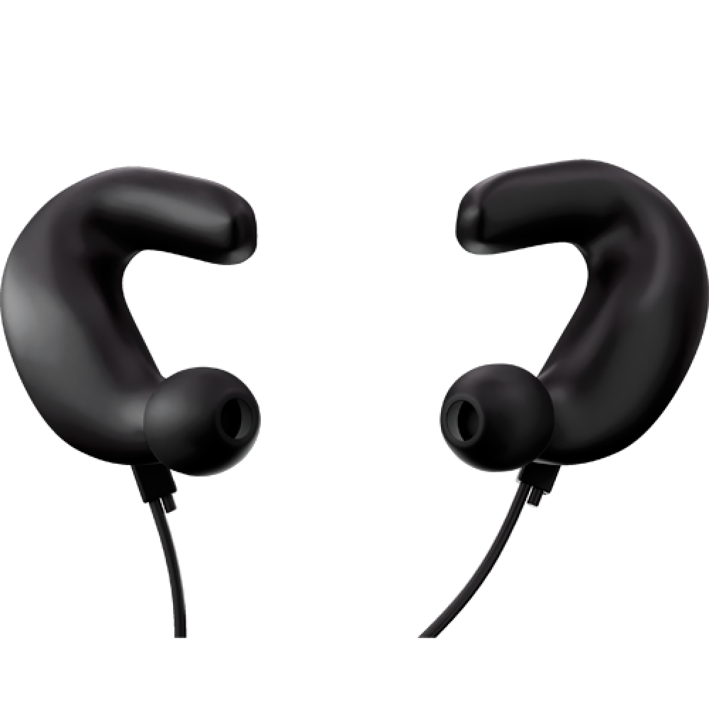 BLOK E2 BLACK - OTOPROTETTORE ERGONOMICO COLORE NERO