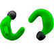 BLOK E2 GREEN - OTOPROTETTORE ERGONOMICO COLORE VERDE