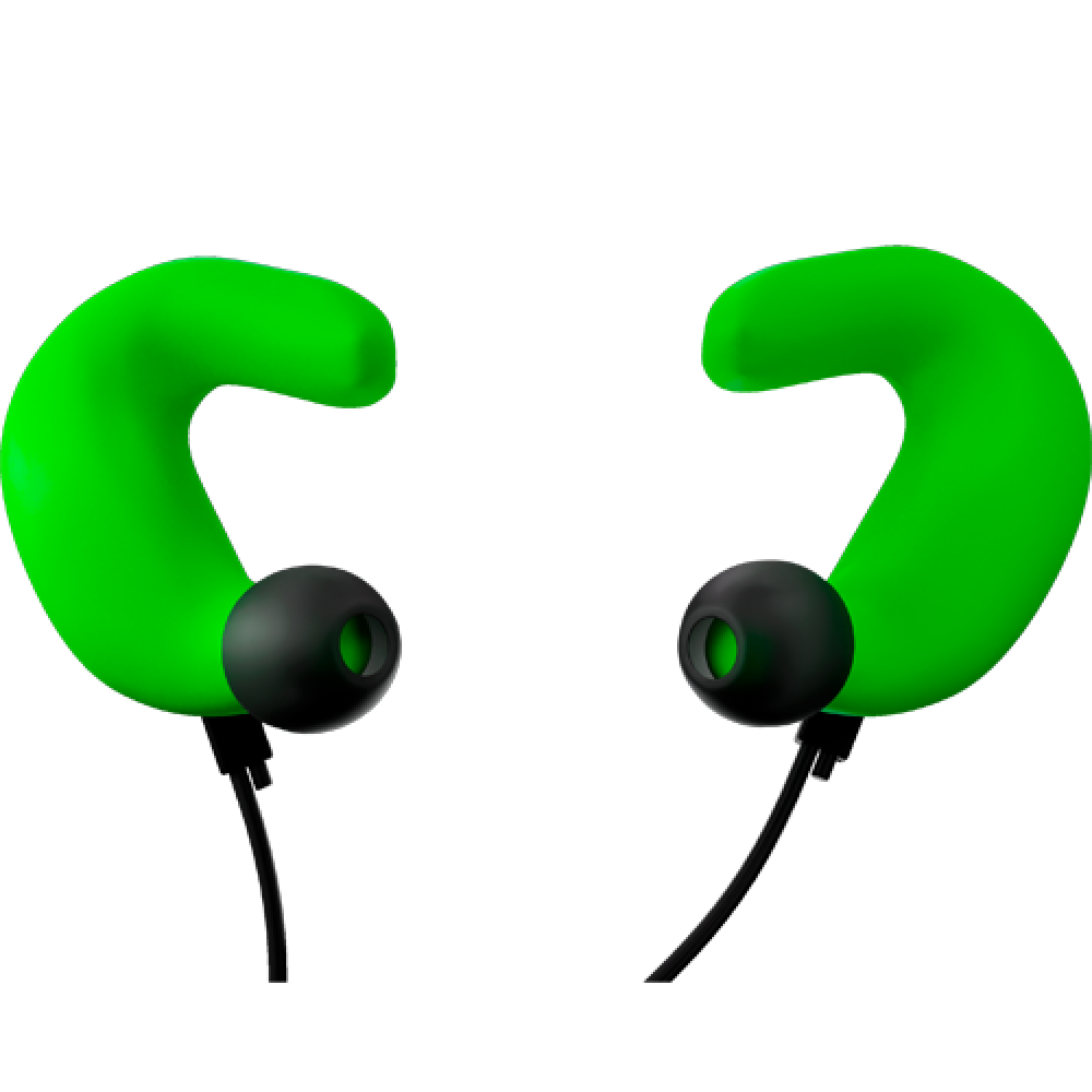 BLOK E2 GREEN - OTOPROTETTORE ERGONOMICO COLORE VERDE