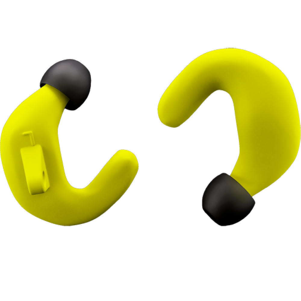 BLOK E2 YELLOW - OTOPROTETTORE ERGONOMICO COLORE GIALLO