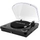 AIWA LPS 25BK - GIRADISCHI STEREO CON ALTOPARLANTI INTEGRATI, BLUETOOTH, RADIO FM E REGISTRAZIONE USB NERO
