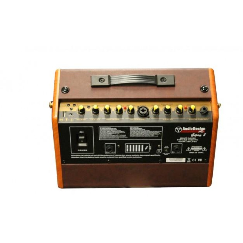 AUDIODESIGN Gipsy 8 MKII - AMPLIFICATORE A BATTERIA PER STRUMENTI ACUSTICI