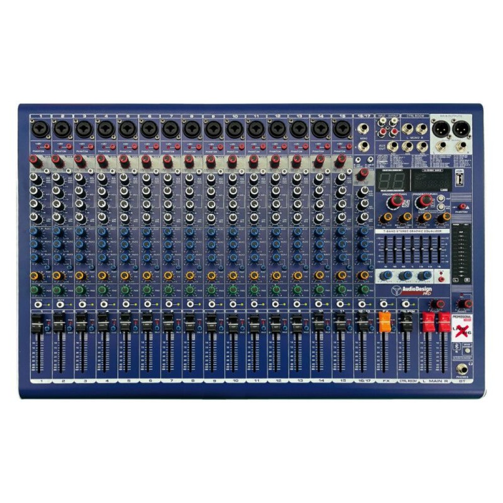 AUDIODESIGN LIVE X16 - MIXER 16 CANALI CON EFFETTI USB BLUETOOTH