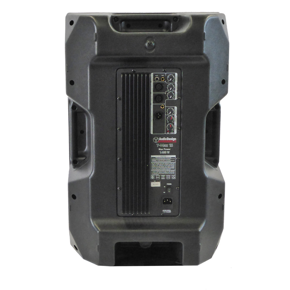 AUDIODESIGN T MAX EVO 15 - Diffusore Attivo a 2 Vie Con BT Cono 15" 1450 Watt