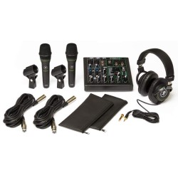 MACKIE Performer Bundle - KIT CON MIXER 6 CANALI, 2 MICROFONI PER VOCE, CUFFIA PROFESSIONALE