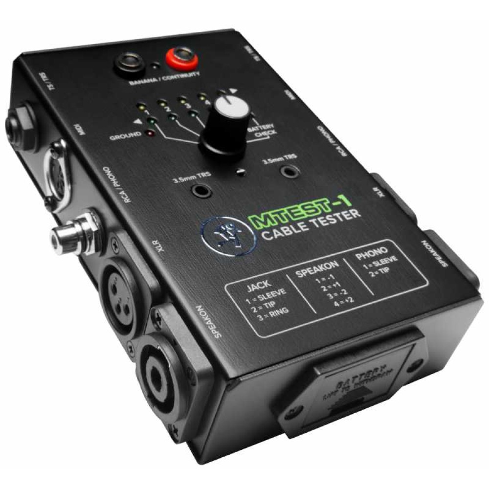 MACKIE MTEST 1 - TESTER PER CAVI ALIMENTATO A BATTERIA