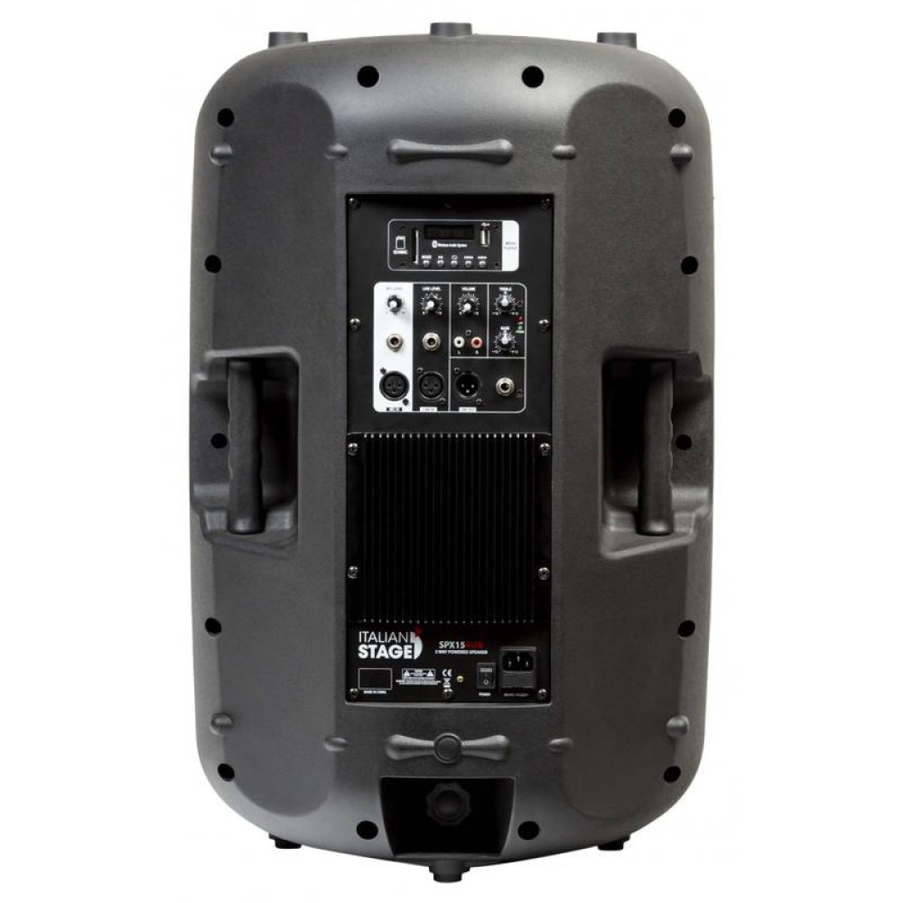 ITALIAN STAGE SPX15AUB - CASSA BI AMPLIFICATA CON USB E BT (200 WATT RMS)