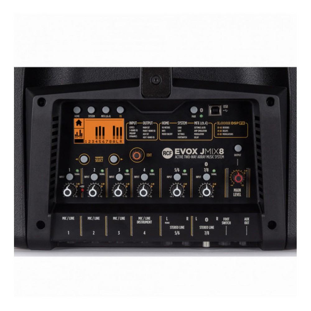 RCF Evox JMix8 - SISTEMA AMPLIFICATO LINE ARRAY 2 VIE CON MIXER 1400 WATT