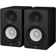 YAMAHA HS4 Black - COPPIA MONITOR AMPLIFICATI BASS REFLEX 4.5" 52 WATT NERI