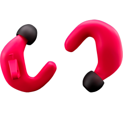 BLOK E2 FUCSIA - OTOPROTETTORE ERGONOMICO COLORE FUCSIA