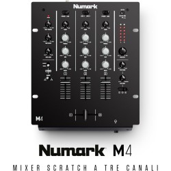 NUMARK M4 Black - MIXER 3 CANALI PER DJ
