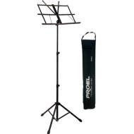 PROEL RSM600 - LEGGIO PIEGHEVOLE REGOLABILE IN ALTEZZA NERO CON CUSTODIA