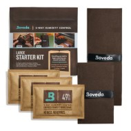 BOVEDA Mbvmfk LG Kit Large - 4 Bustine Boveda 49% con 2 Supporti Per Umidificazione Strumenti Acustici