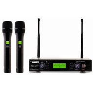 AUDIODESIGN PMU 2212 - RADIOMICROFONO 200 CH. UHF CON 2 MICROFONI A GELATO