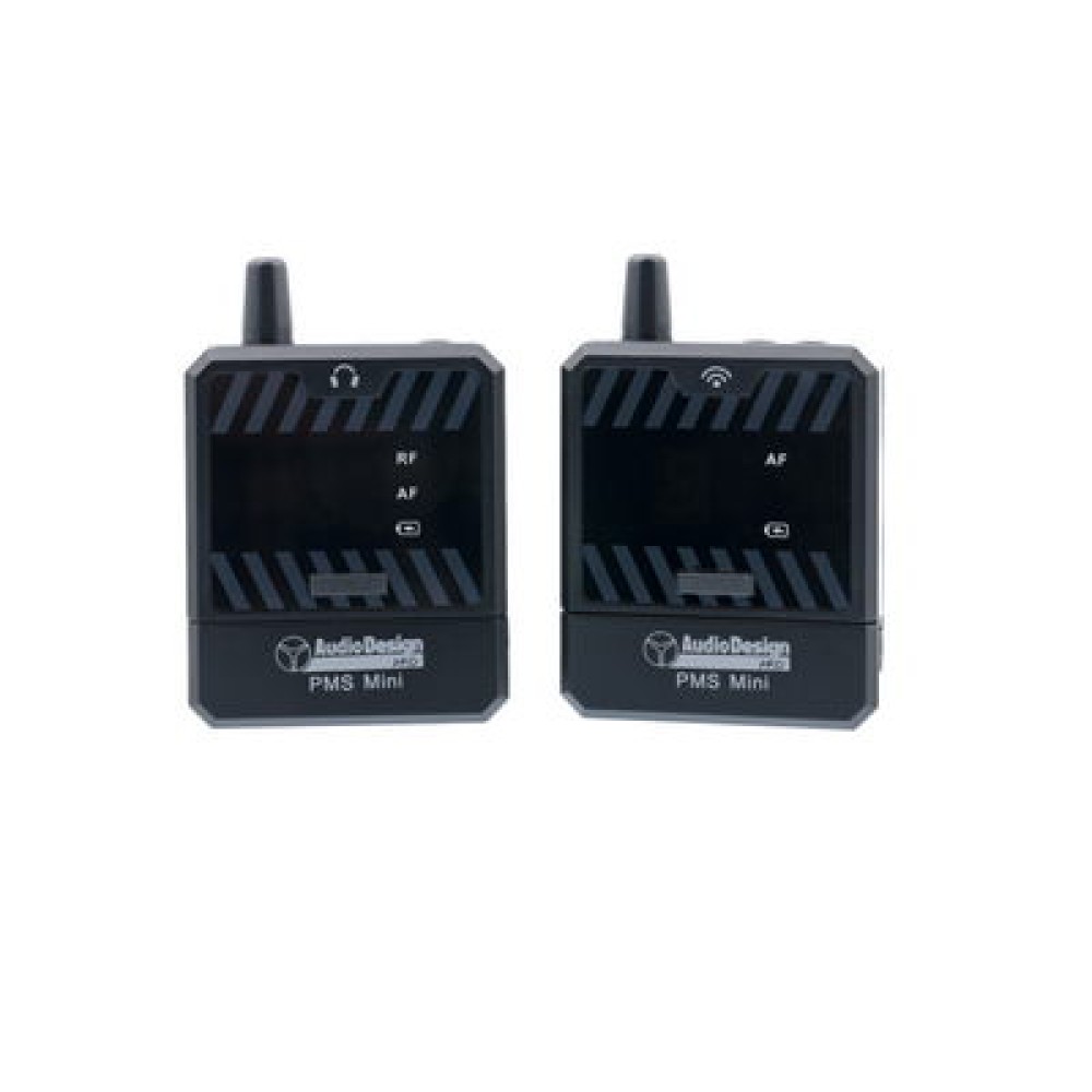 AUDIODESIGN PMS MINI - SISTEMA IN EAR MONITOR A BATTERIA CON AURICOLARI
