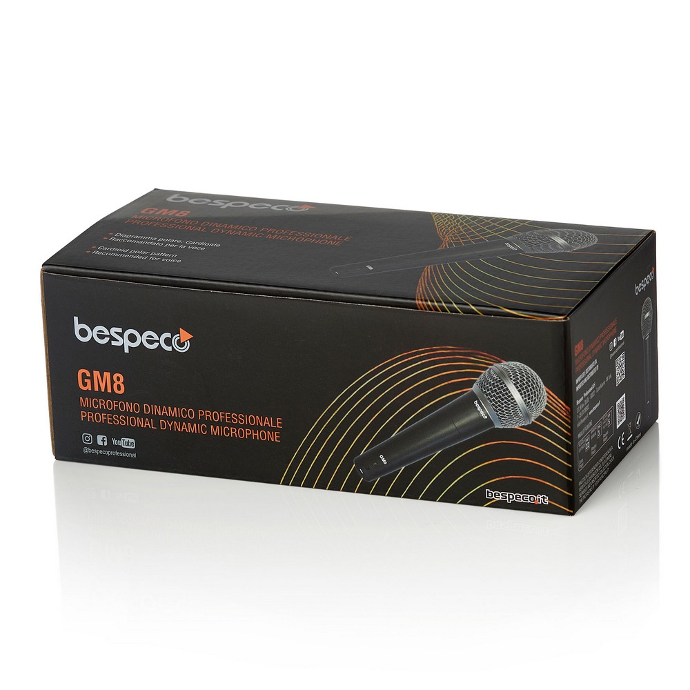 BESPECO GM8 - MICROFONO DINAMICO CARDIOIDE PER VOCE