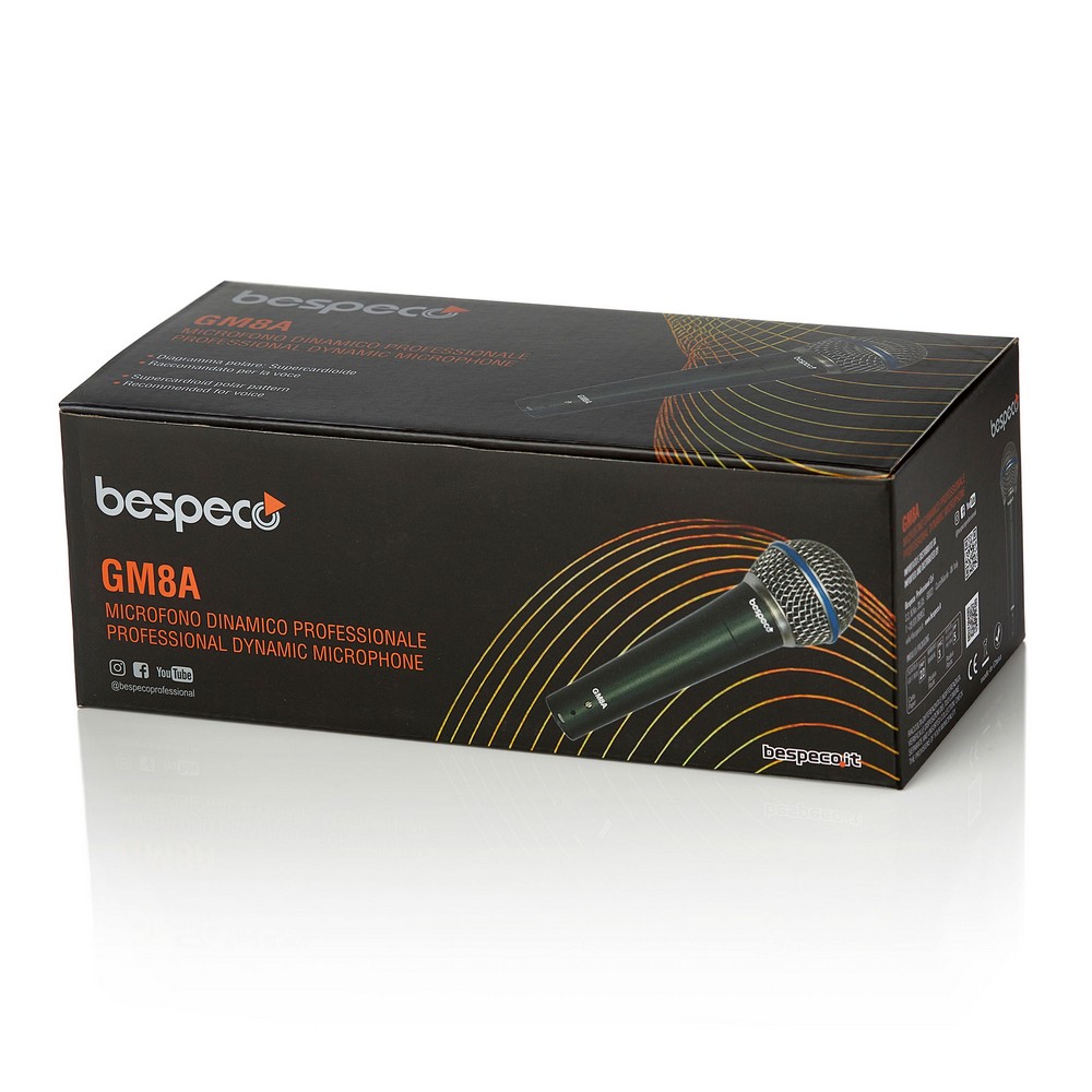 BESPECO GM8A – Microfono Dinamico Professionale per Voce