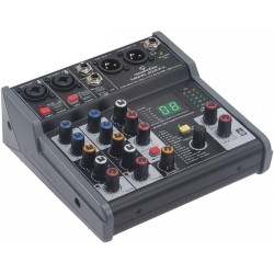 SOUNDSATION Miomix 202ufx - MIXER AUDIO PROFESSIONALE CON MULTIEFFETTO DIGITALE E INTERFACCIA AUDIO I/O USB FINO A 24 BIT E 96 KHZ