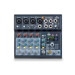 SOUNDSATION Miomix 7 LS - MIXER A 7 CANALI CON EFFETTI DIGITALI, PLAYER, OTG E INTERFACCIA AUDIO