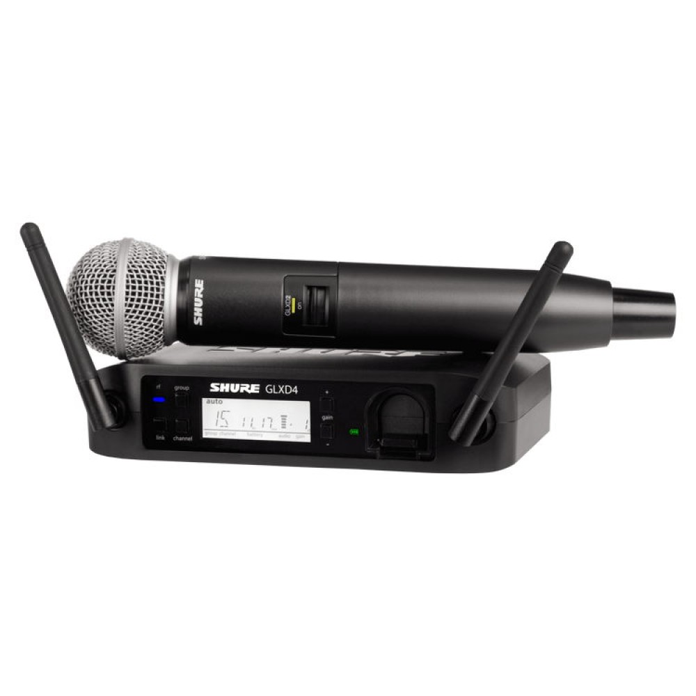 SHURE GLXD24+ / SM 58 - SISTEMA PALMARE WIRELESS PER VOCE CON MICROFONO SM 58