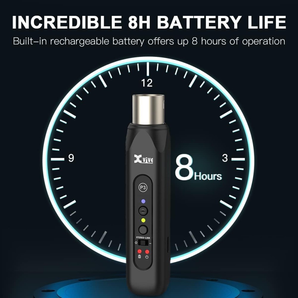 XVIVE P3 Adapter BLUETOOTH XLR - ADATTATORE PER COLLEGAMENTO BLUETOOTH CON XLR