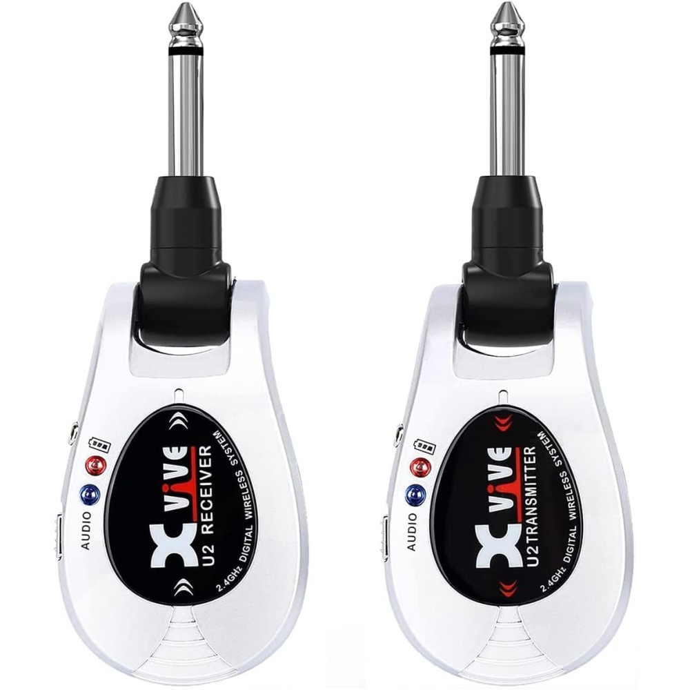 XVIVE U2 Silver - TRASMETTITORE E RICEVITORE WIRELESS PER CHITARRA